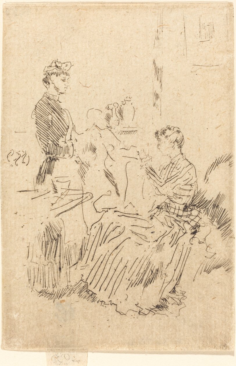 Die Näherin, ca. 1884-1886 von James Abbott McNeill Whistler