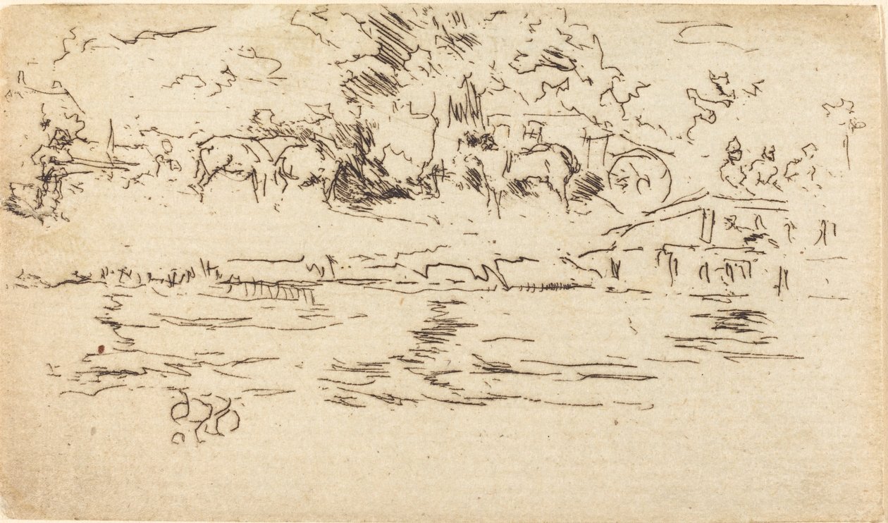 Der Schlepppfad von James Abbott McNeill Whistler