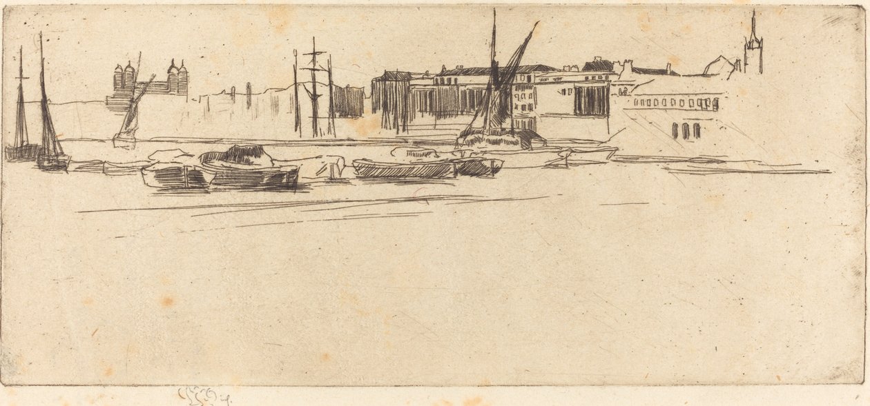 Der Weiße Turm, ca. 1875 von James Abbott McNeill Whistler