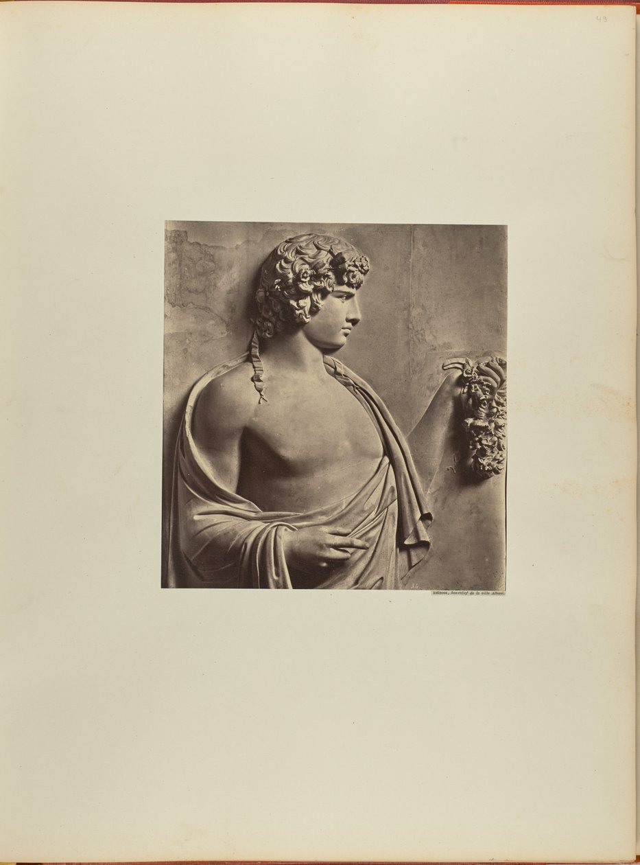 Antinous, Basrelief der Stadt Albani von James Anderson