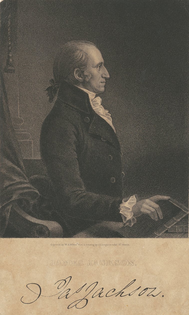 James Jackson von James B. Longacre, after Charles Balthazar Julien Févret de Saint Mémin, William A. Wilmer engraver