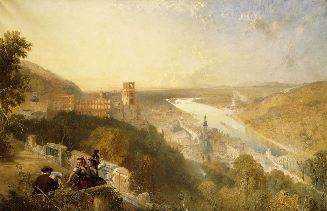 Heidelberg von der Terrasse von James Baker Pyne