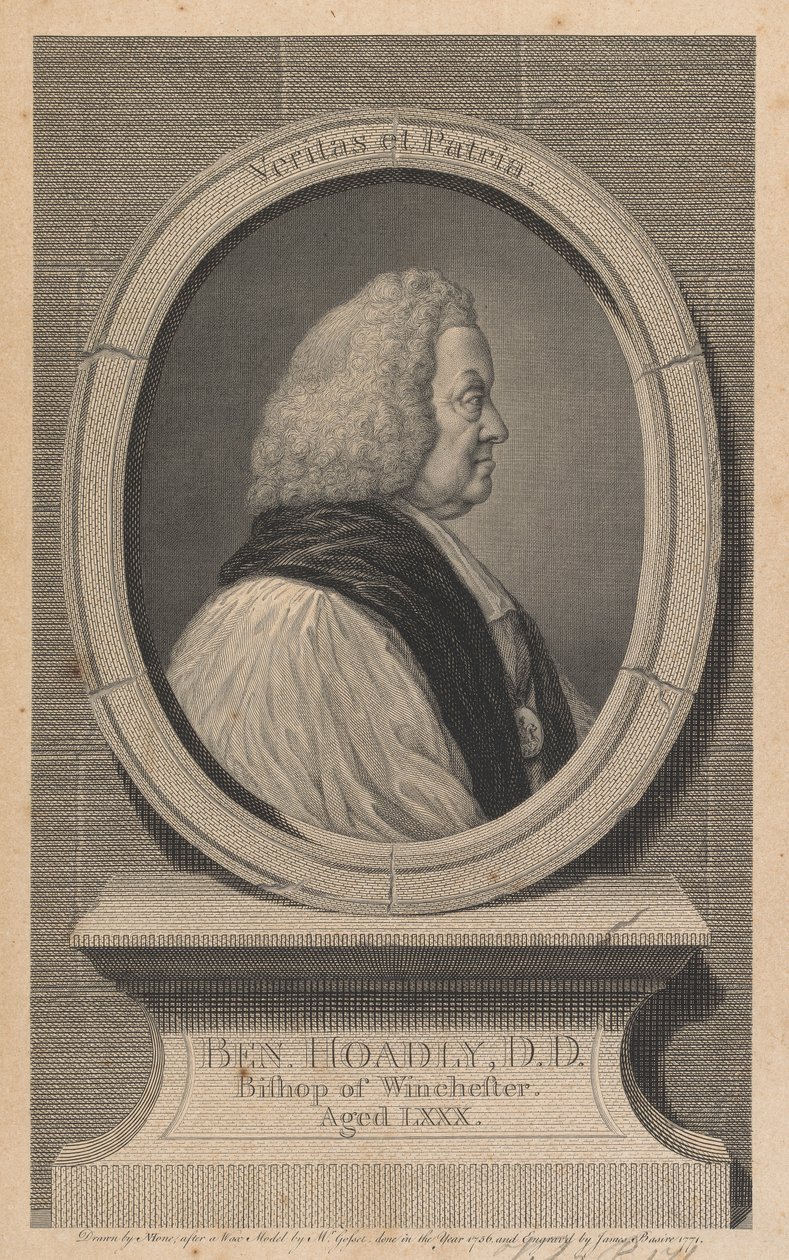 Benjamin Hoadly, Bischof von Winchester von James Basire