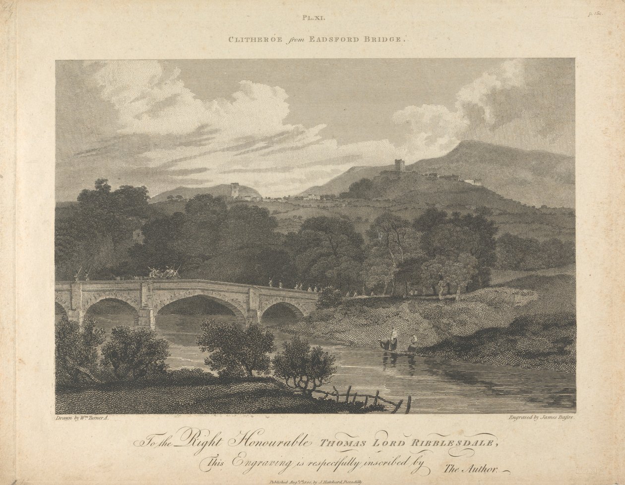 Clitheros von der Eadsford-Brücke von James Basire