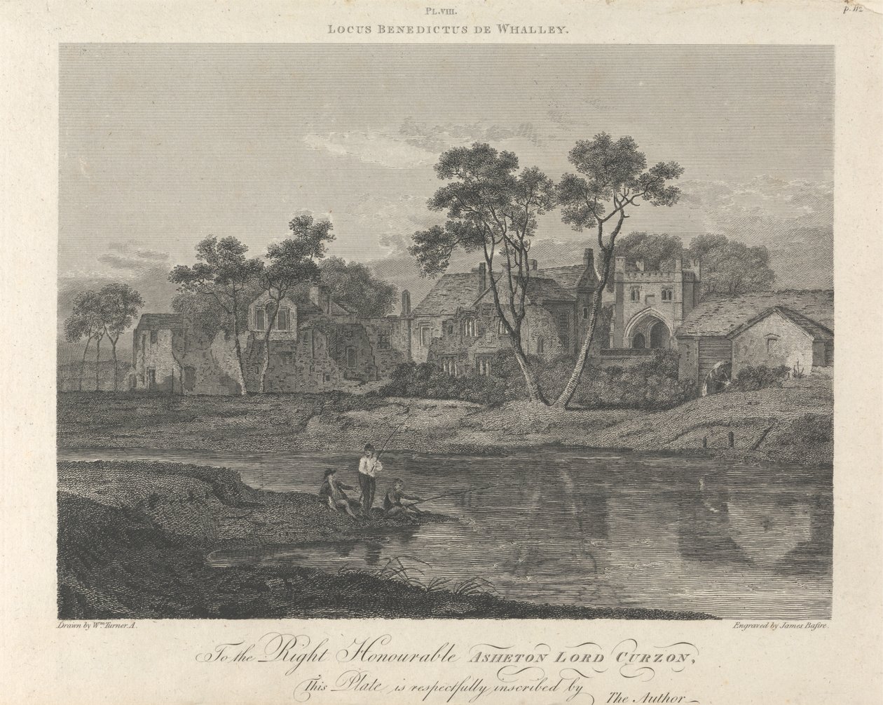 Whalley Abbey (nähere Ansicht) von James Basire