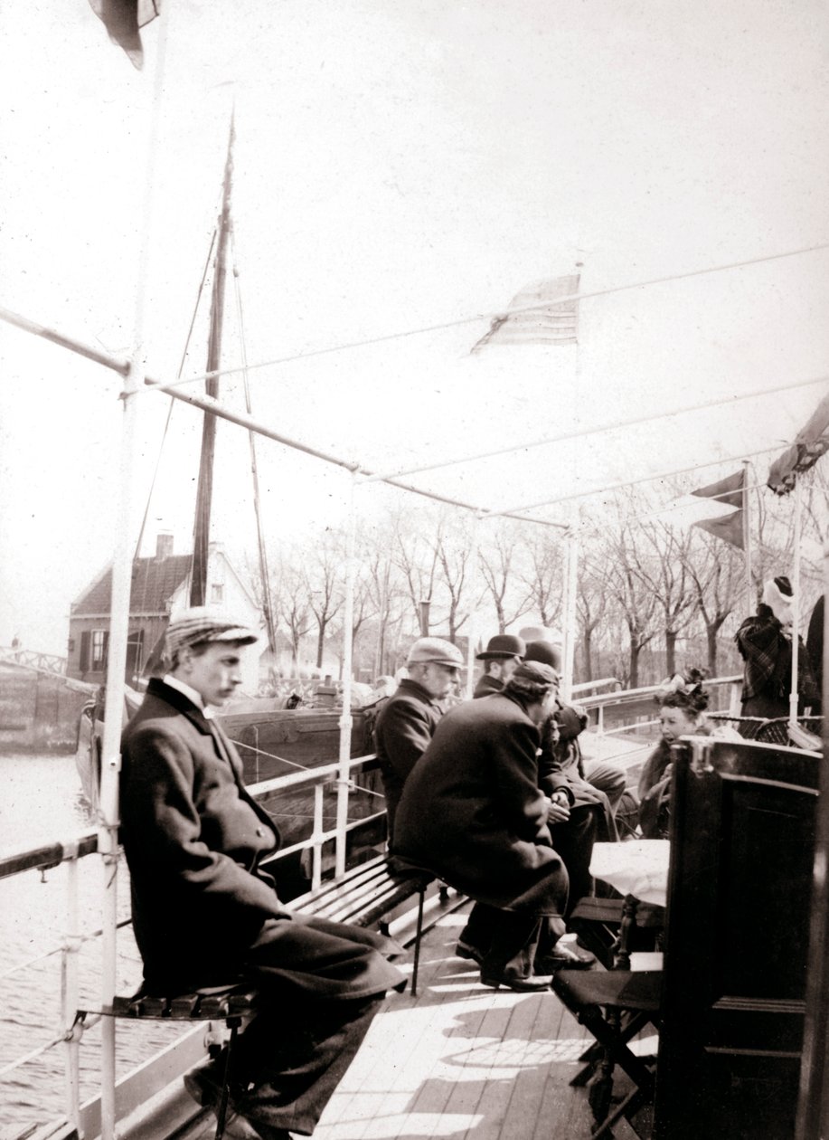 Bootspassagiere, Broek, Niederlande, 1898 von James Batkin