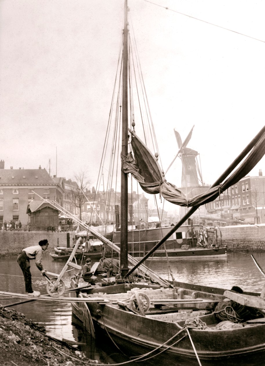 Kanalboot, Rotterdam, 1898 von James Batkin