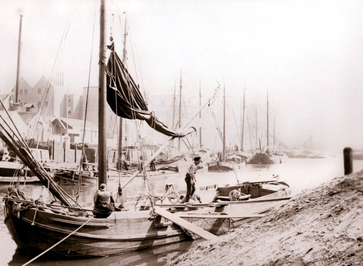 Kanalboote, Rotterdam, 1898 von James Batkin