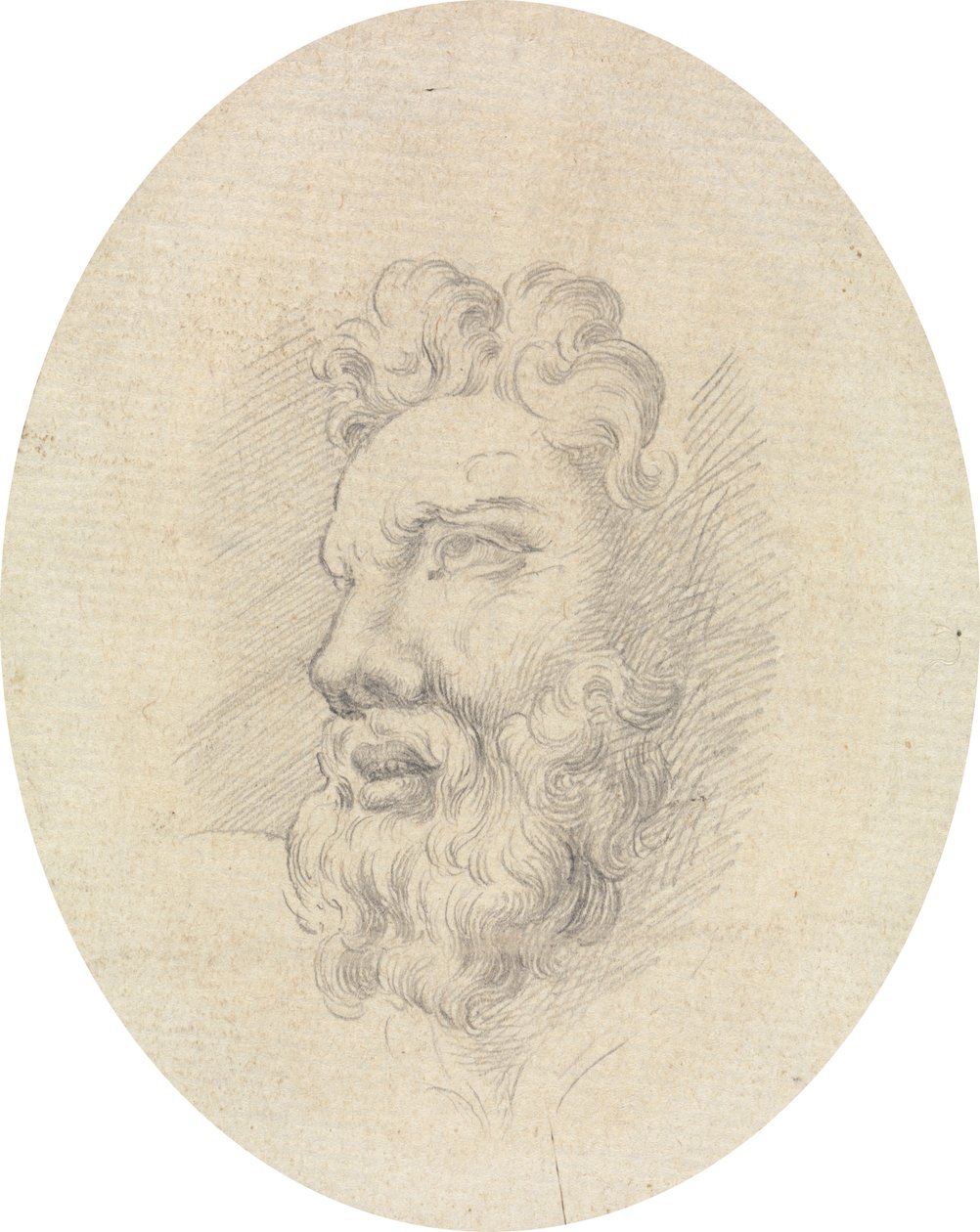Kopf eines bärtigen Mannes von James Bruce