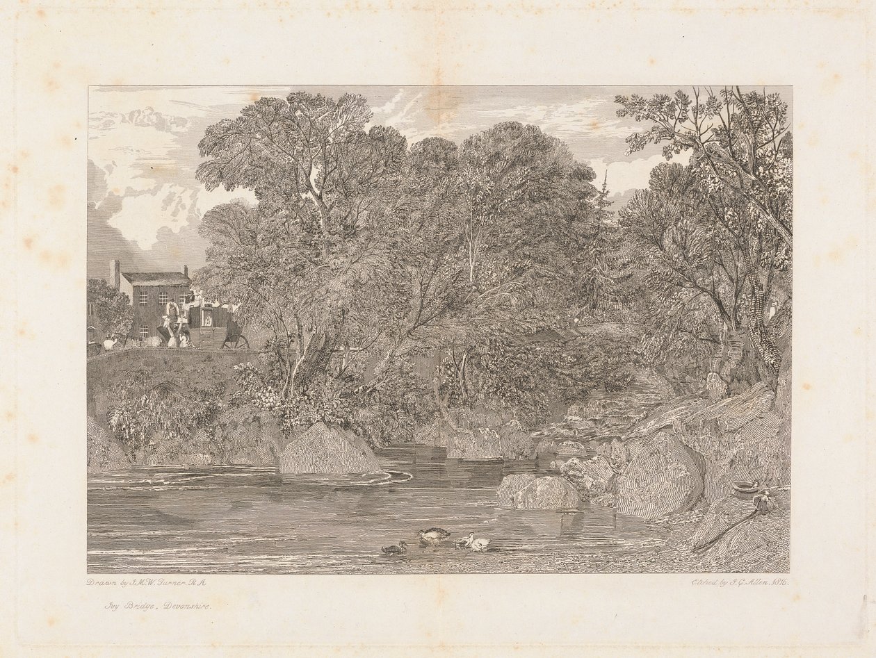 Die Efeubrücke, Devonshire von James C. Allen