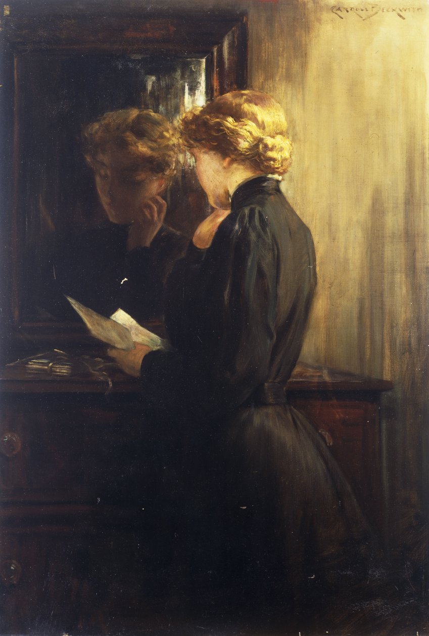 Der Brief, 1910 von James Carroll Beckwith