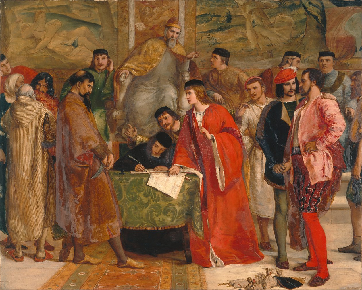 Die Niederlage von Shylock von James Clarke Hook