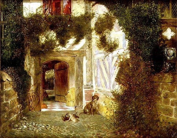 Antikes Torbogen bei Speke Hall, Liverpool von James Drummond