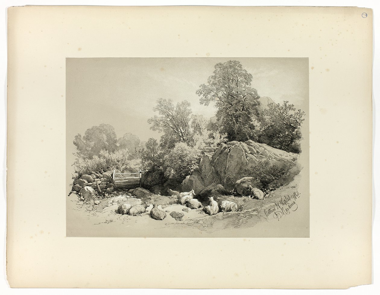 Bettws, N. Wales, aus Picturesque Selections von James Duffield Harding