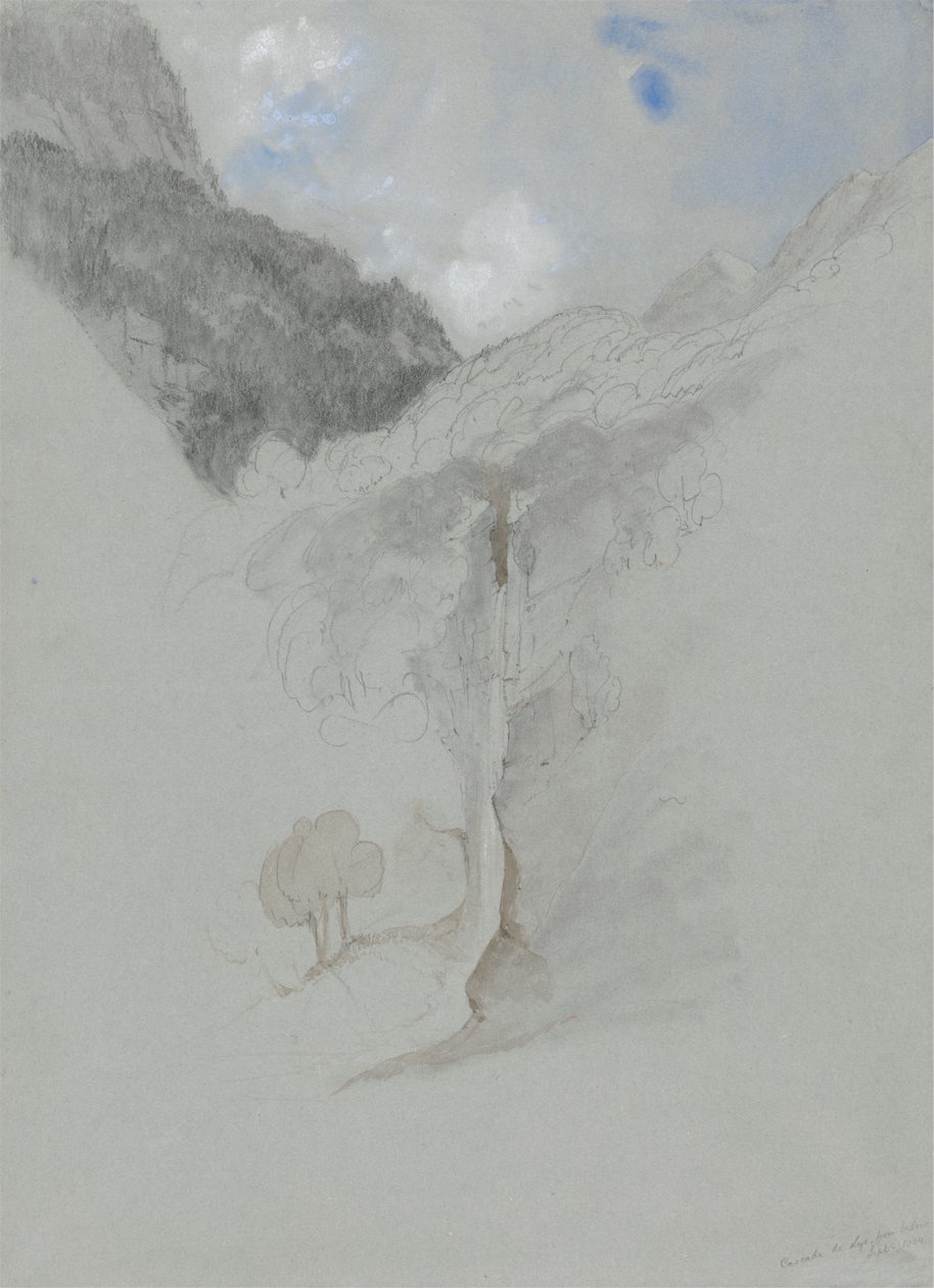 Casade de Lys von unten von James Duffield Harding