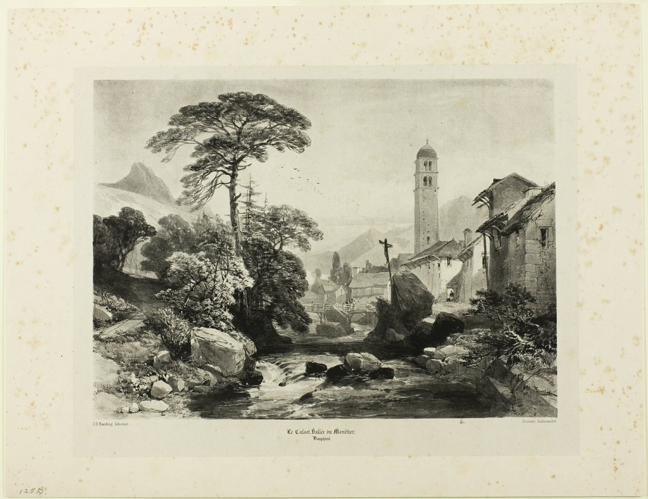 Le Casset; Tal von Monetier von James Duffield Harding