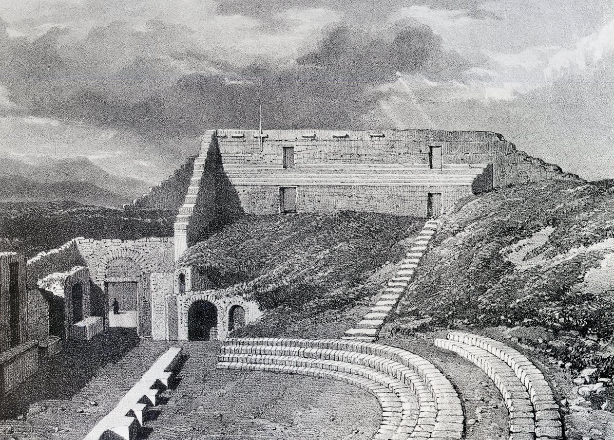 Tragisches Theater, 1828 von James Duffield Harding