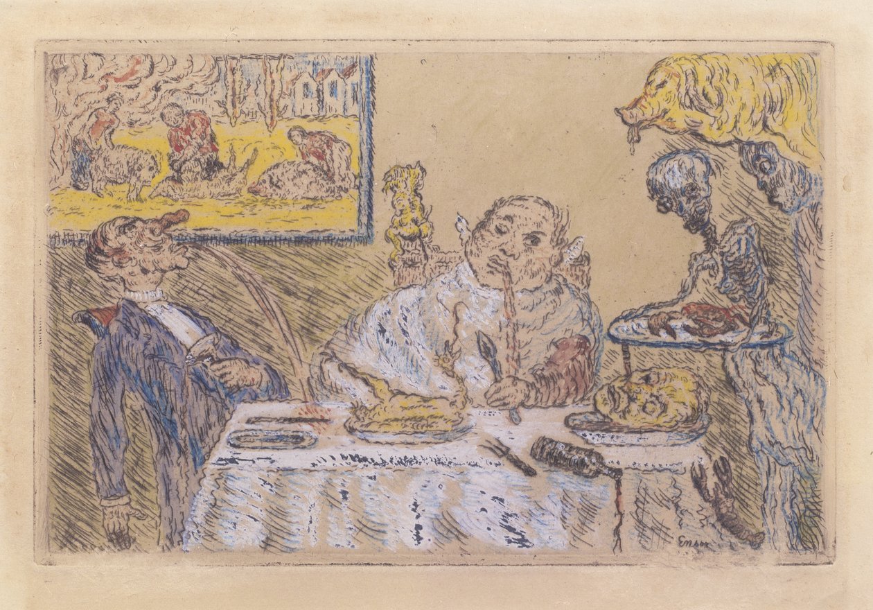 Völlerei von James Ensor