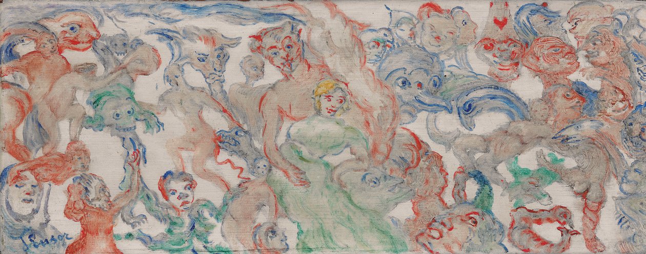 Monstres Entrelacés Décousus, Entrelardés (B) von James Ensor