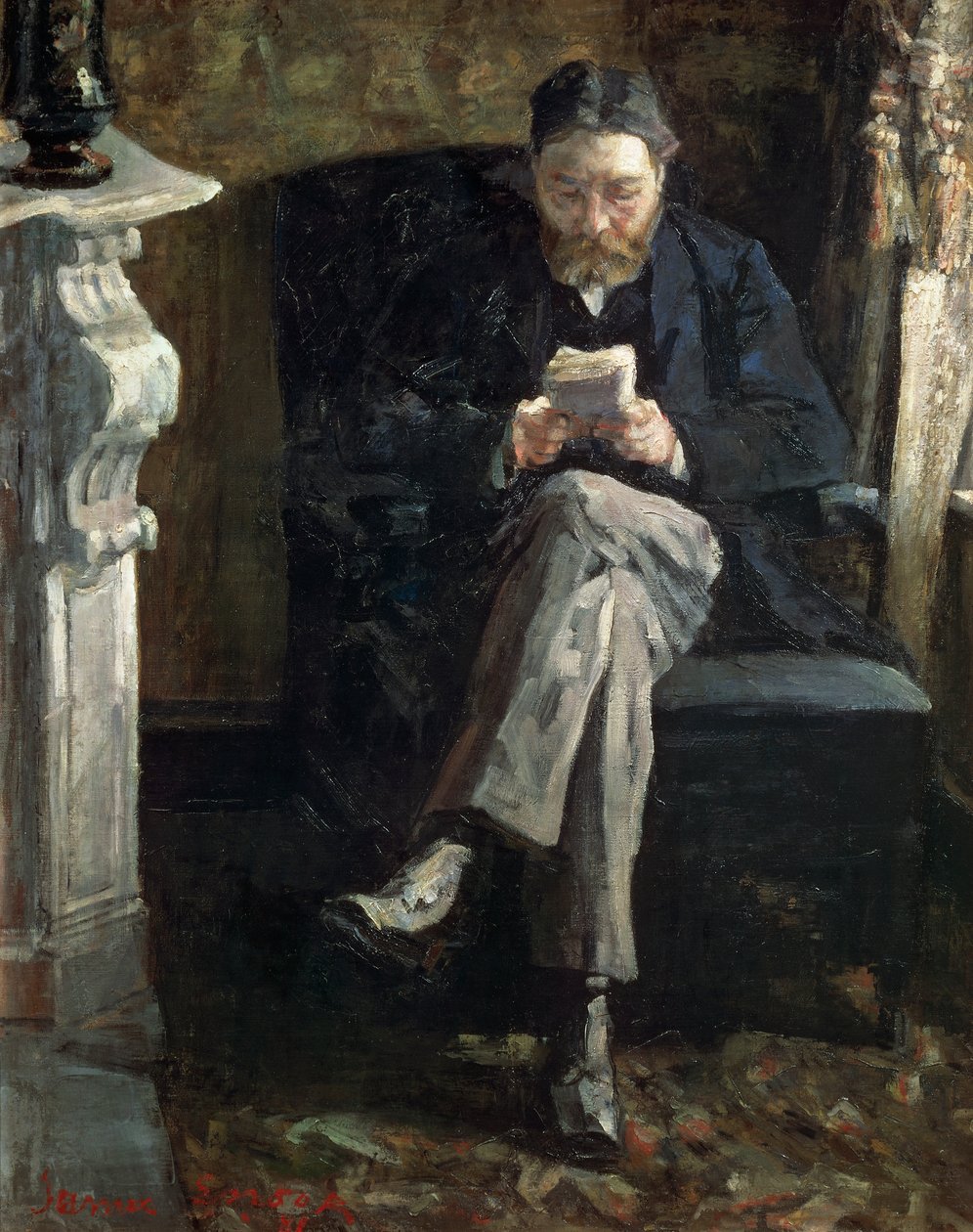 Porträt des Vaters des Künstlers von James Ensor