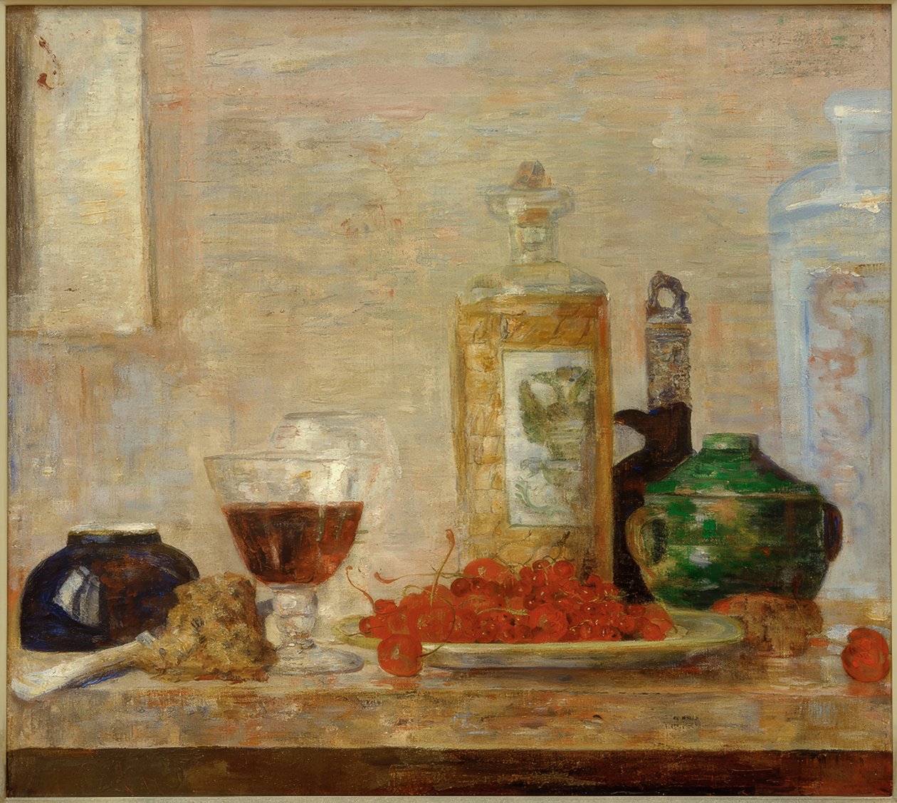 Stillleben mit Kirschen von James Sidney Ensor