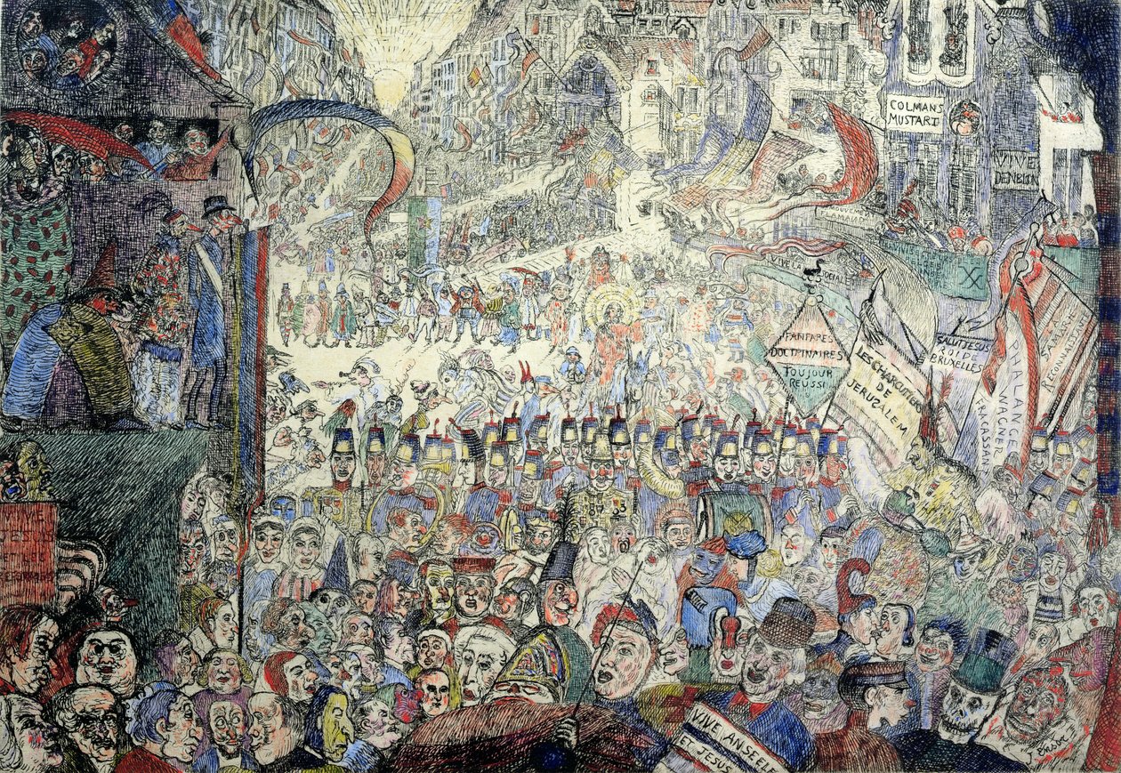 Der Einzug Christi in Brüssel von James Ensor