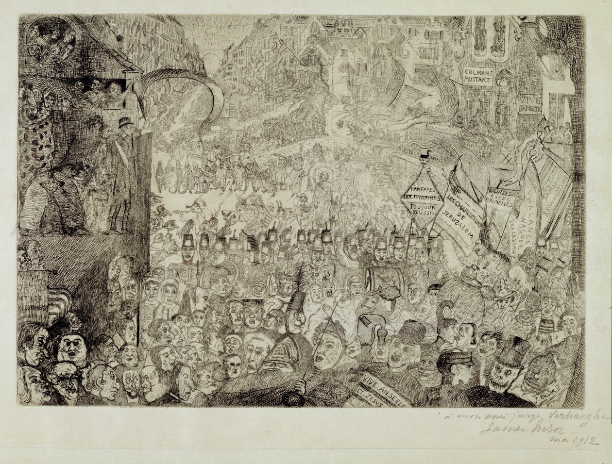 Der Einzug Christi in Brüssel von James Ensor