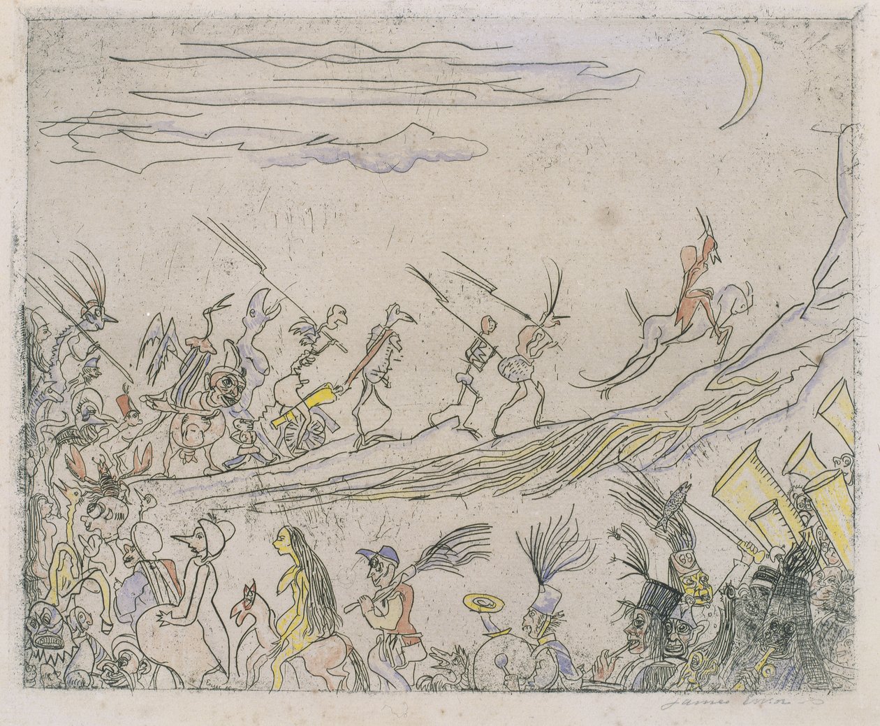 Der infernale Leichenzug von James Ensor