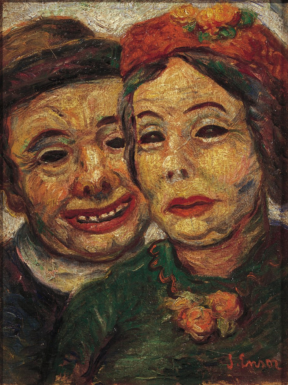 Das maskierte Paar von James Ensor