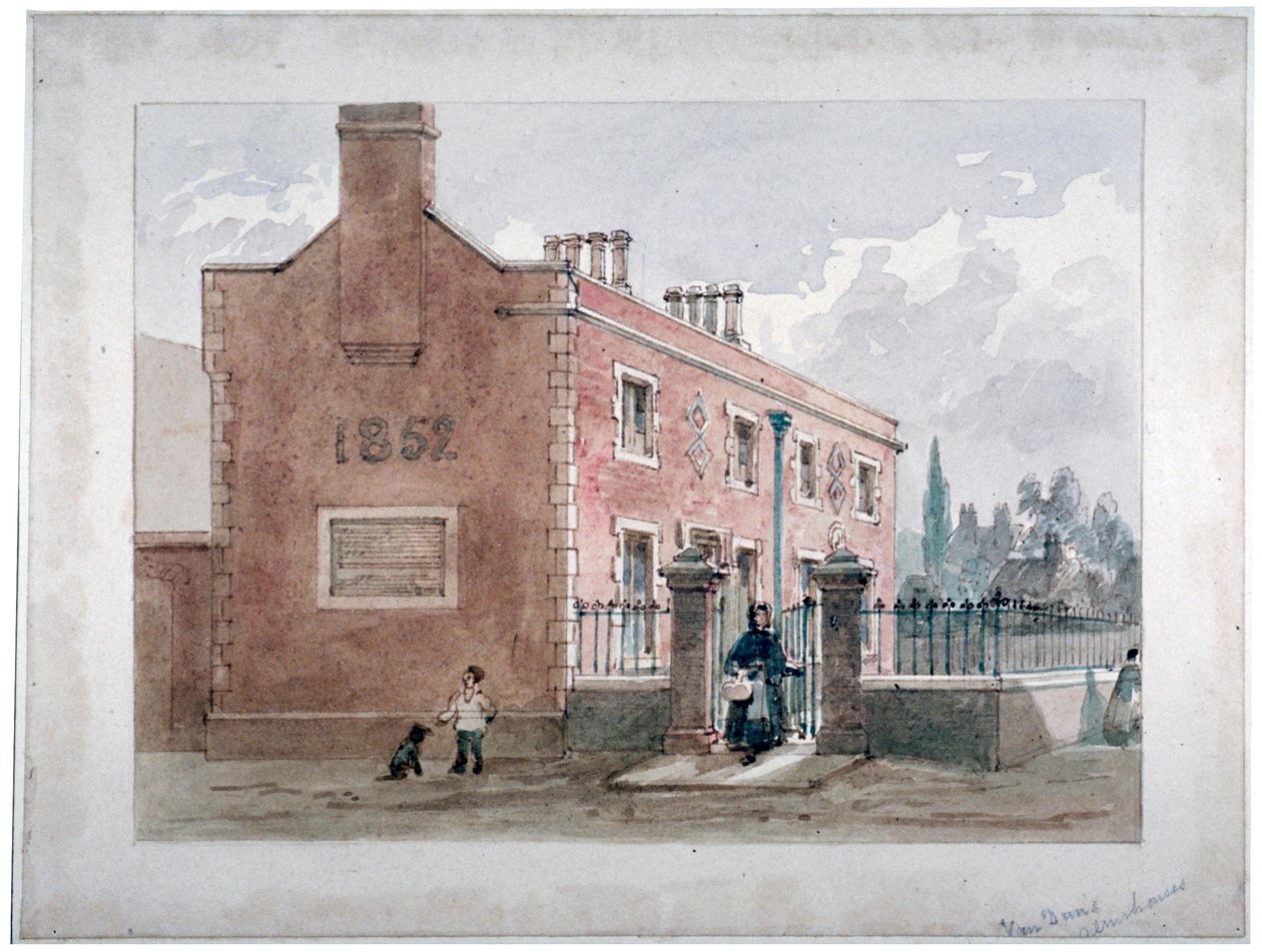 Van Dun Almshouses, Caxton Street, London, 1852 von James Findlay