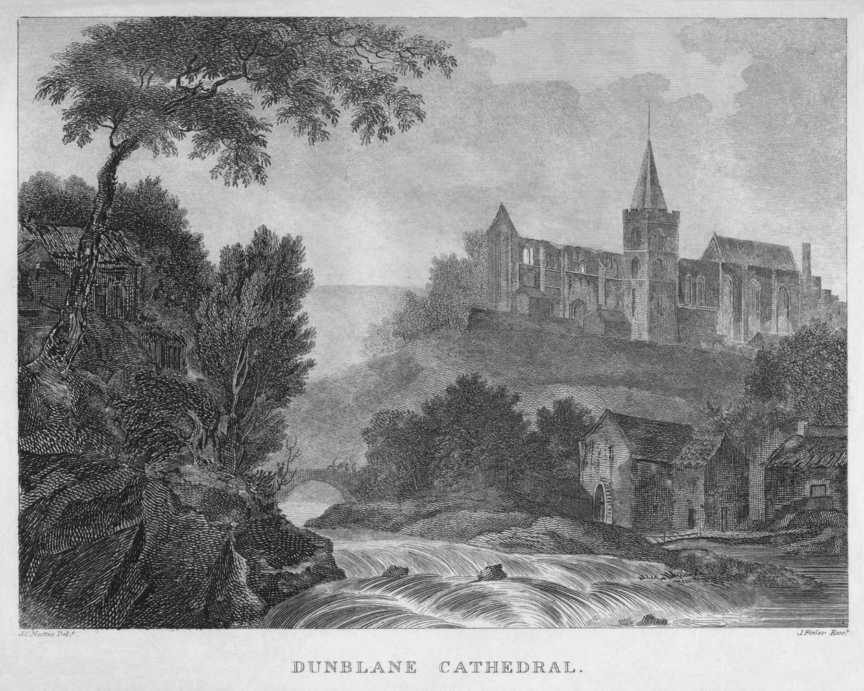 Dunblane-Kathedrale, 1804 von James Fittler