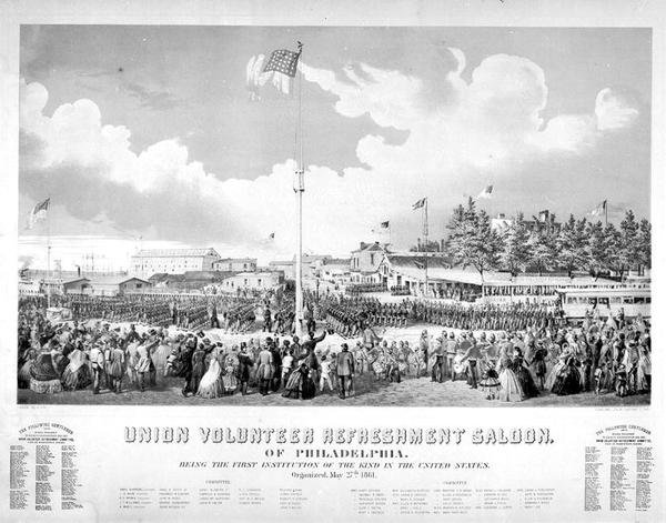 Union Volunteer Refreshment Saloon, Philadelphia von James Fuller Queen