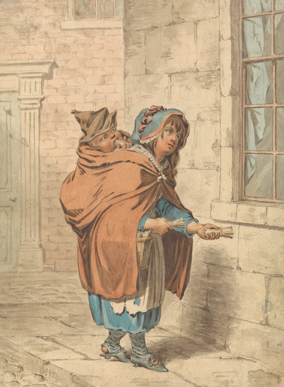 Ein Straßenverkäufer in London von James Gillray