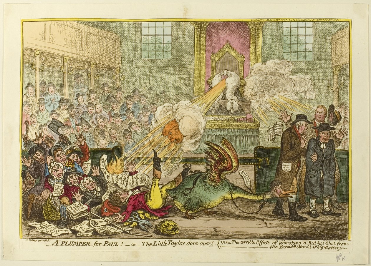 Ein Unterstützer für Paul von James Gillray