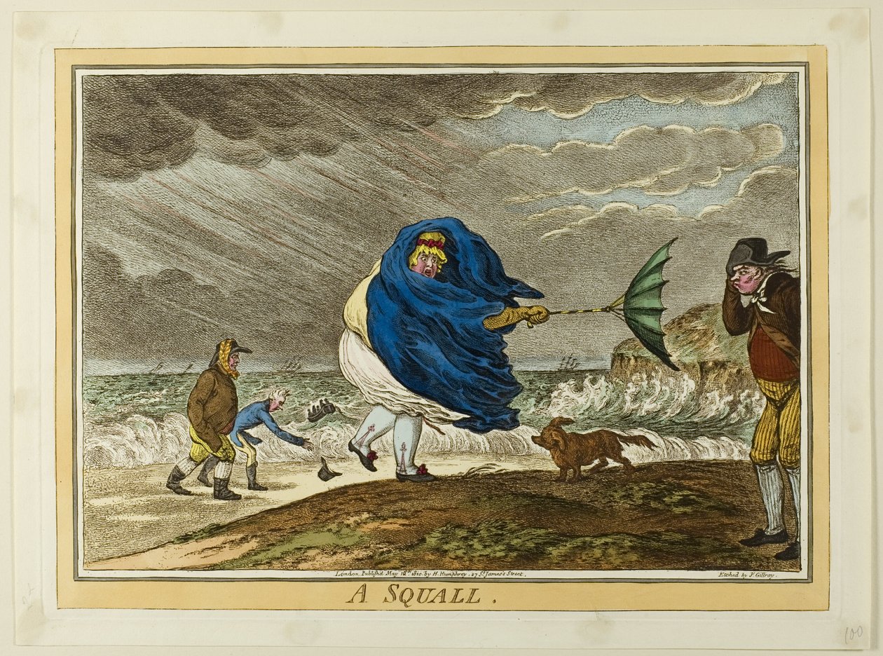 Ein Sturm von James Gillray