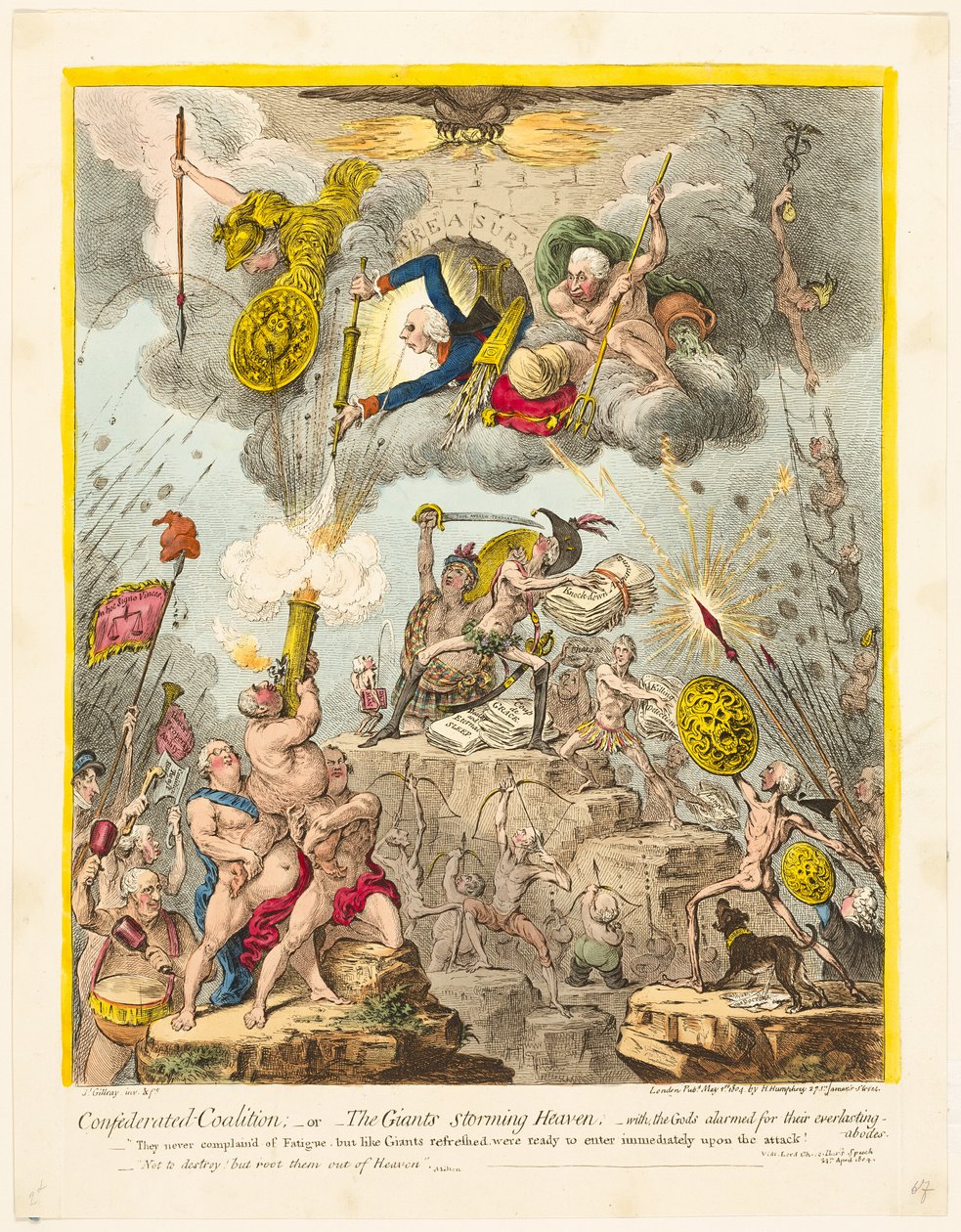 Konföderierte Koalition von James Gillray