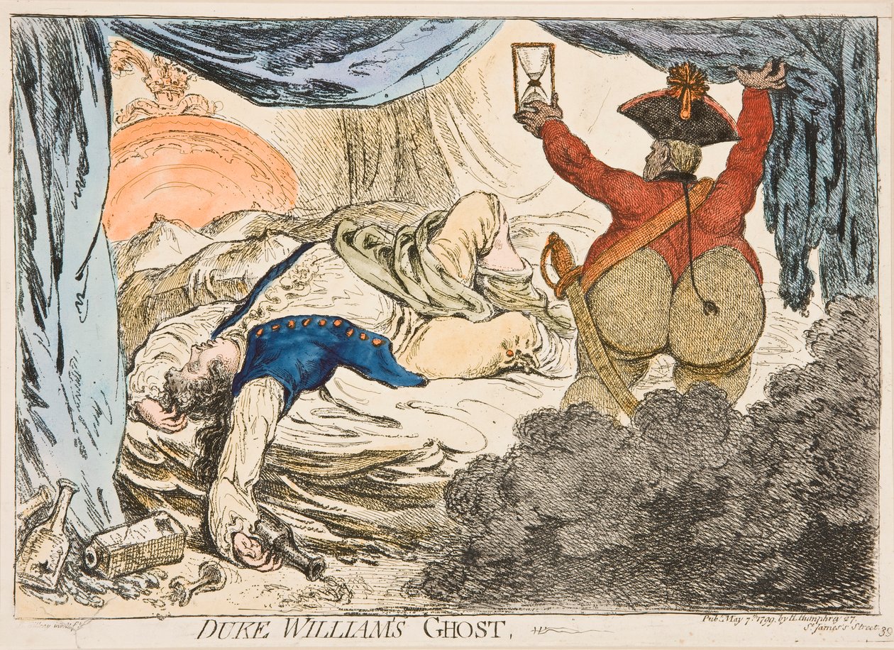 Der Geist von Herzog Wilhelm von James Gillray