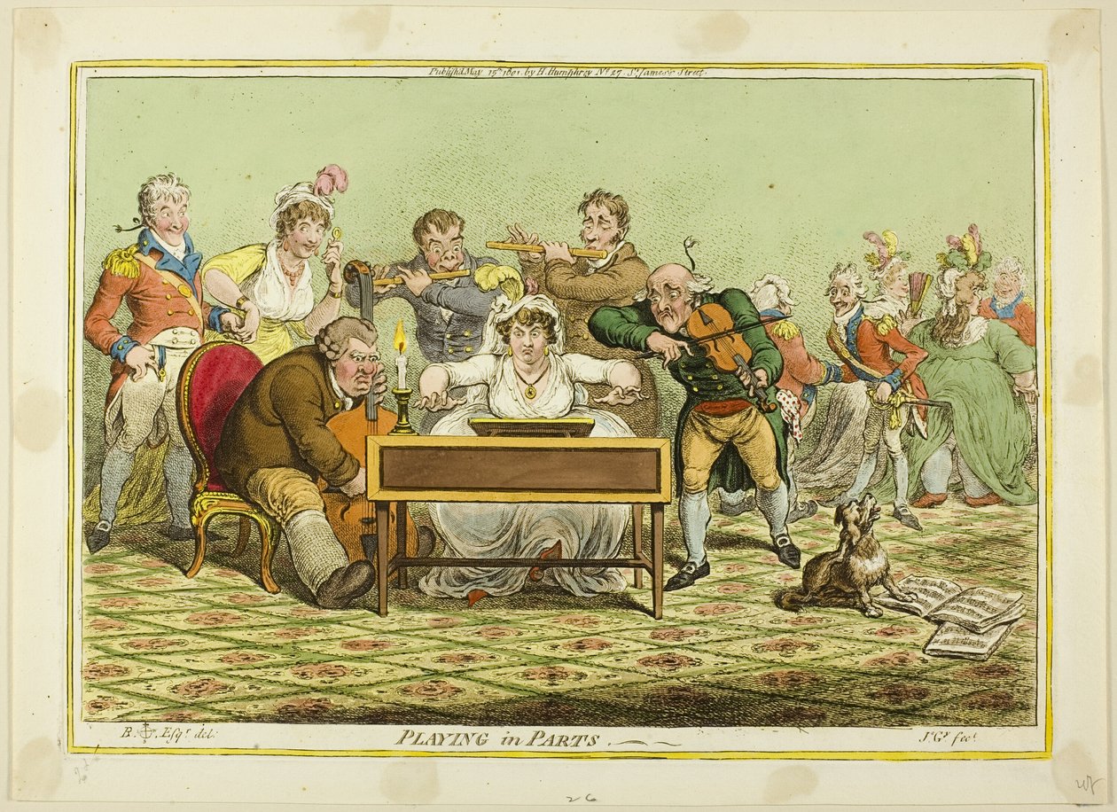 Spiel in Teilen von James Gillray