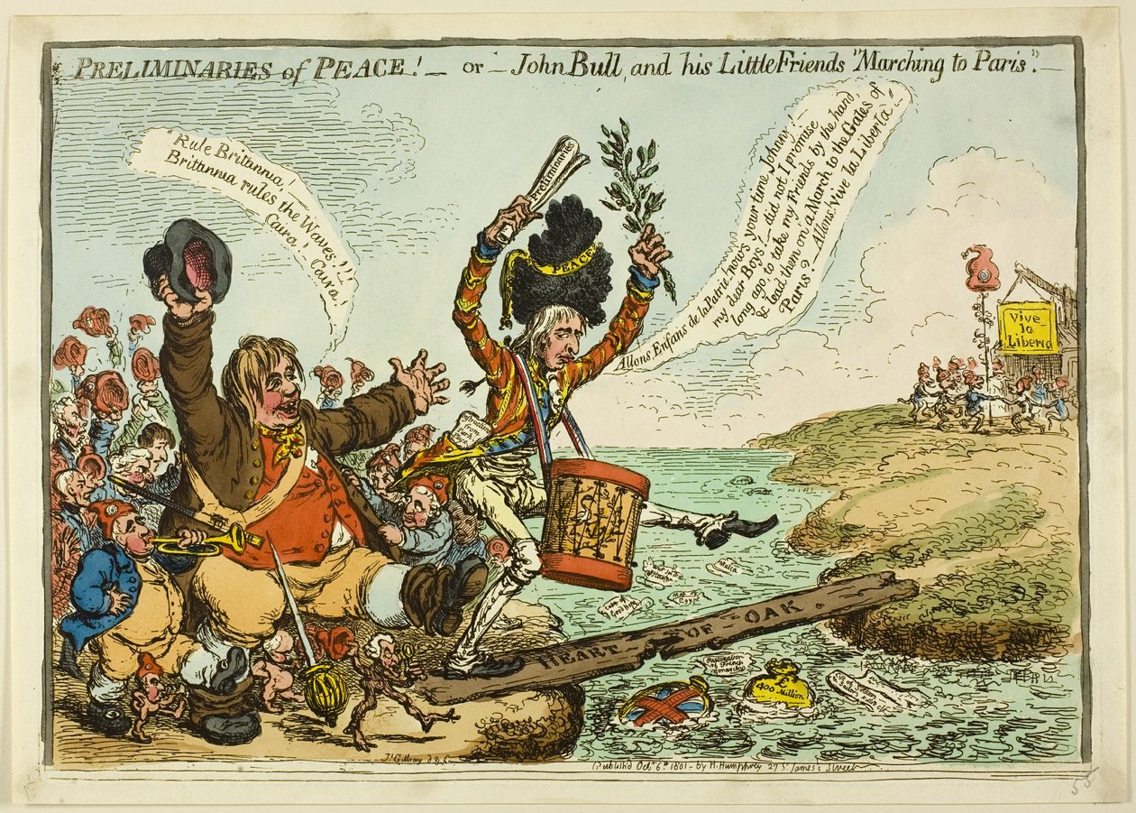 Friedensvorbereitungen von James Gillray