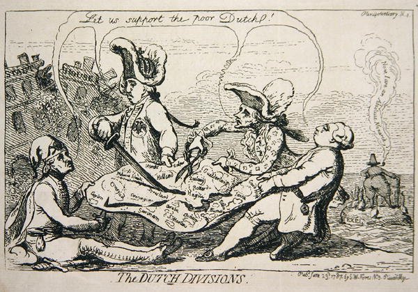 Die niederländischen Divisionen von James Gillray