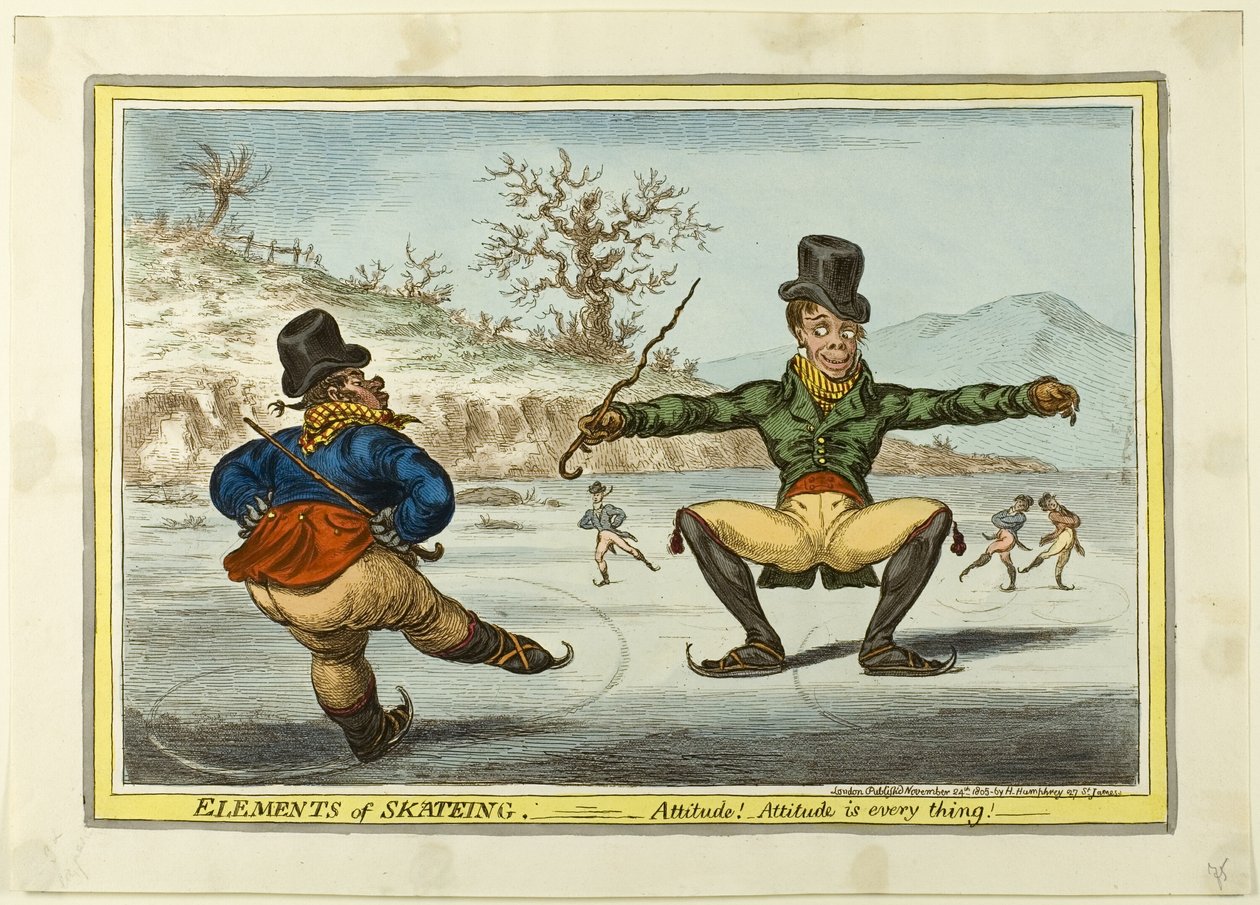 Die Elemente des Eislaufens: Haltung ist alles von James Gillray