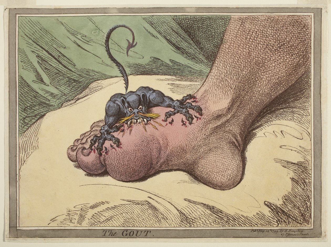 Die Gicht von James Gillray