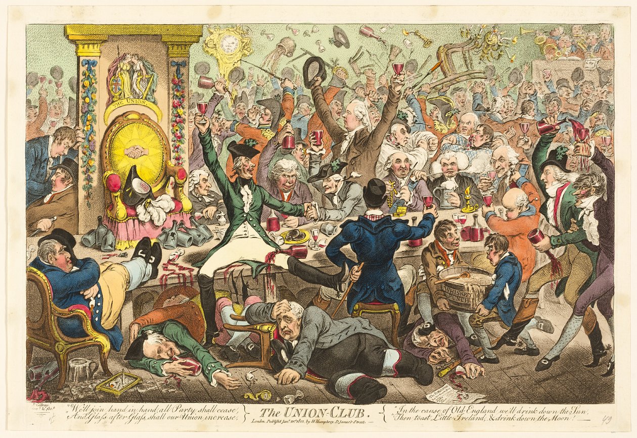 Der Union Club von James Gillray