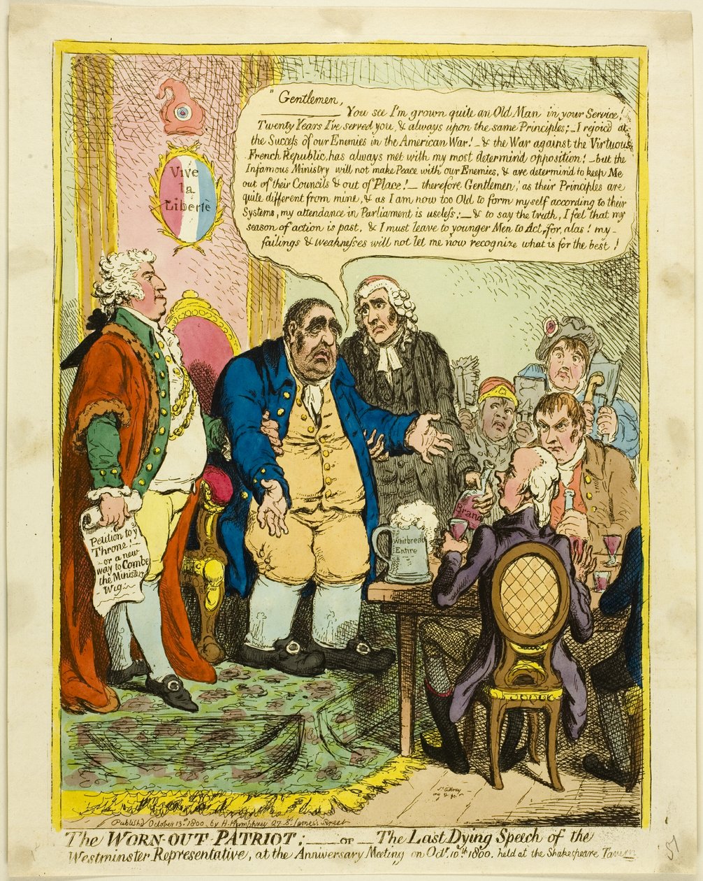 Der abgenutzte Patriot von James Gillray