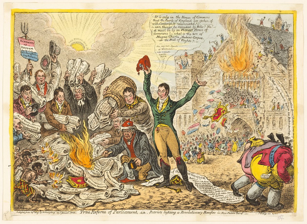 Wahre Reform des Parlaments von James Gillray