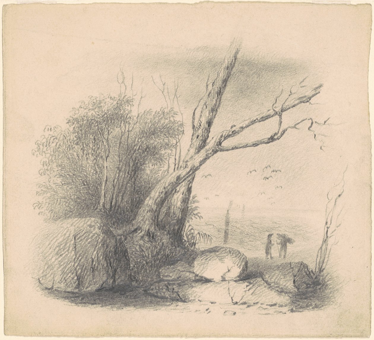 Figuren am Ufer von James Goodwyn Clonney