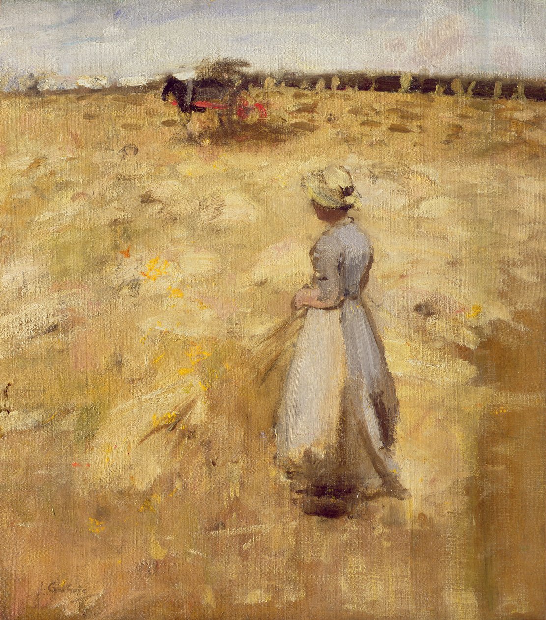 Feldarbeiter in den Lothian, 1883 von James Guthrie