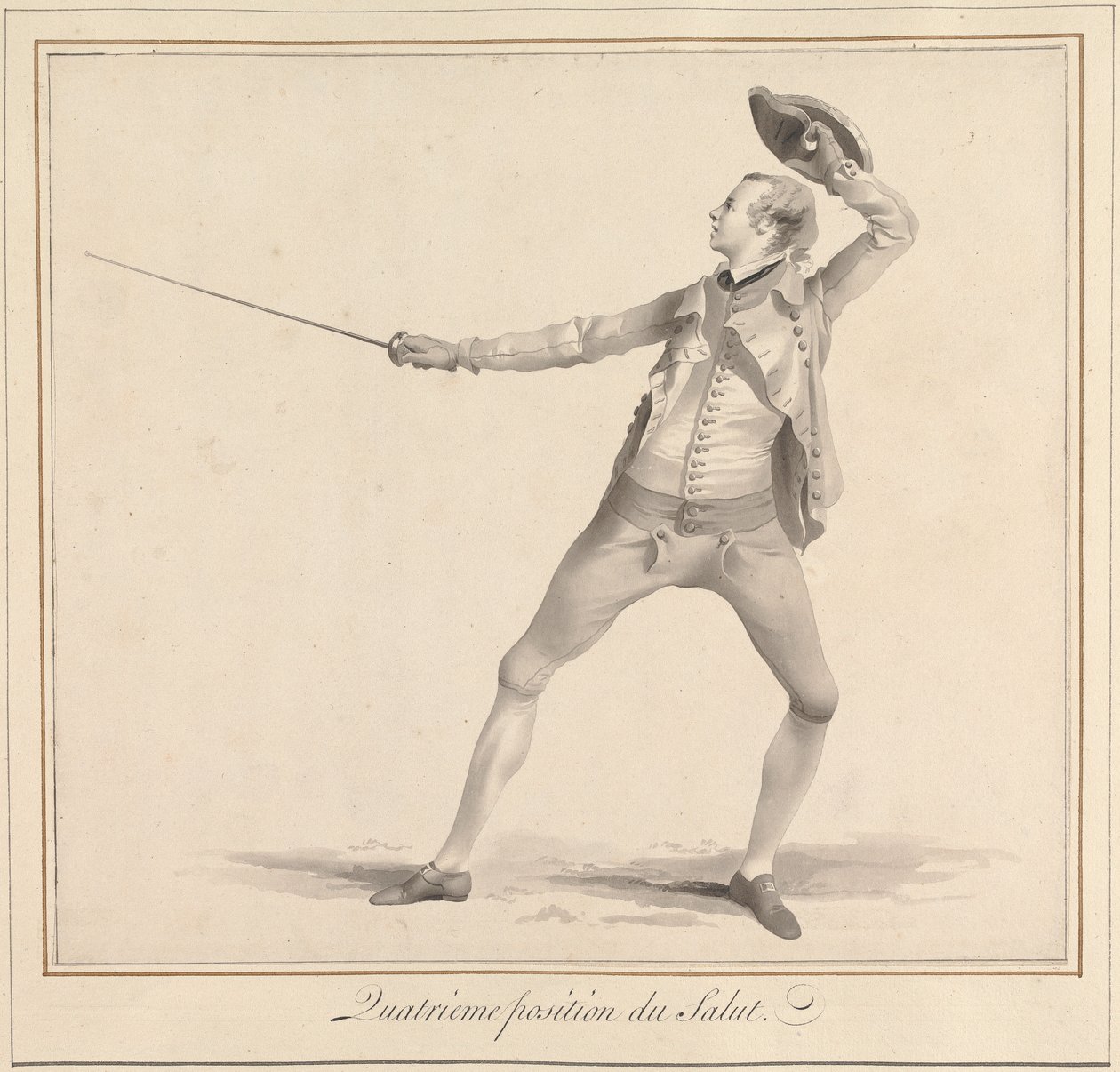 Vierte Position des Grußes von James Gwin