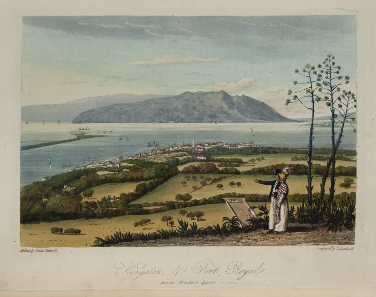 Kingston und Port Royale von James Hakewill