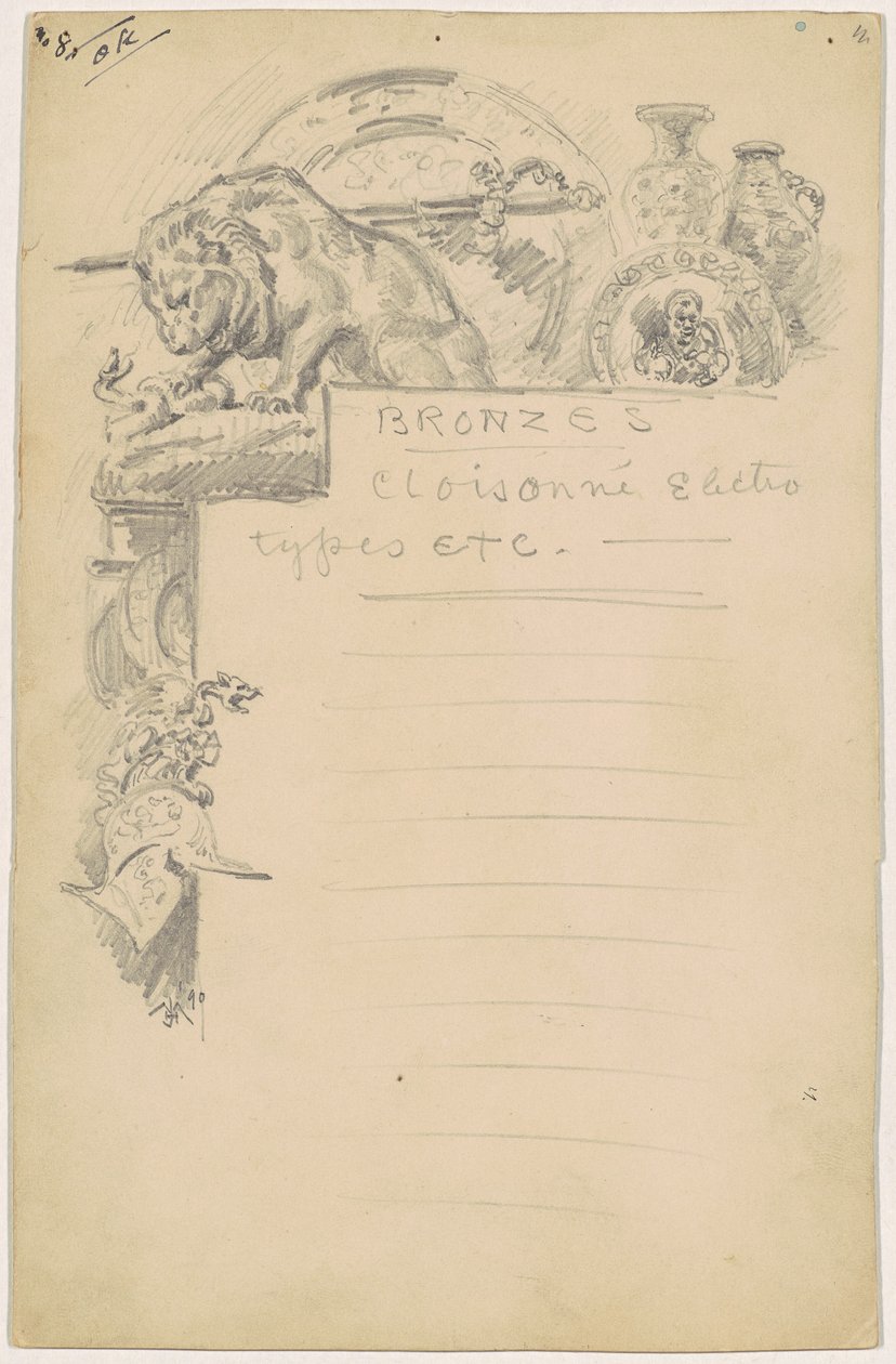 Studie für "Bronzen" von James Henry Moser
